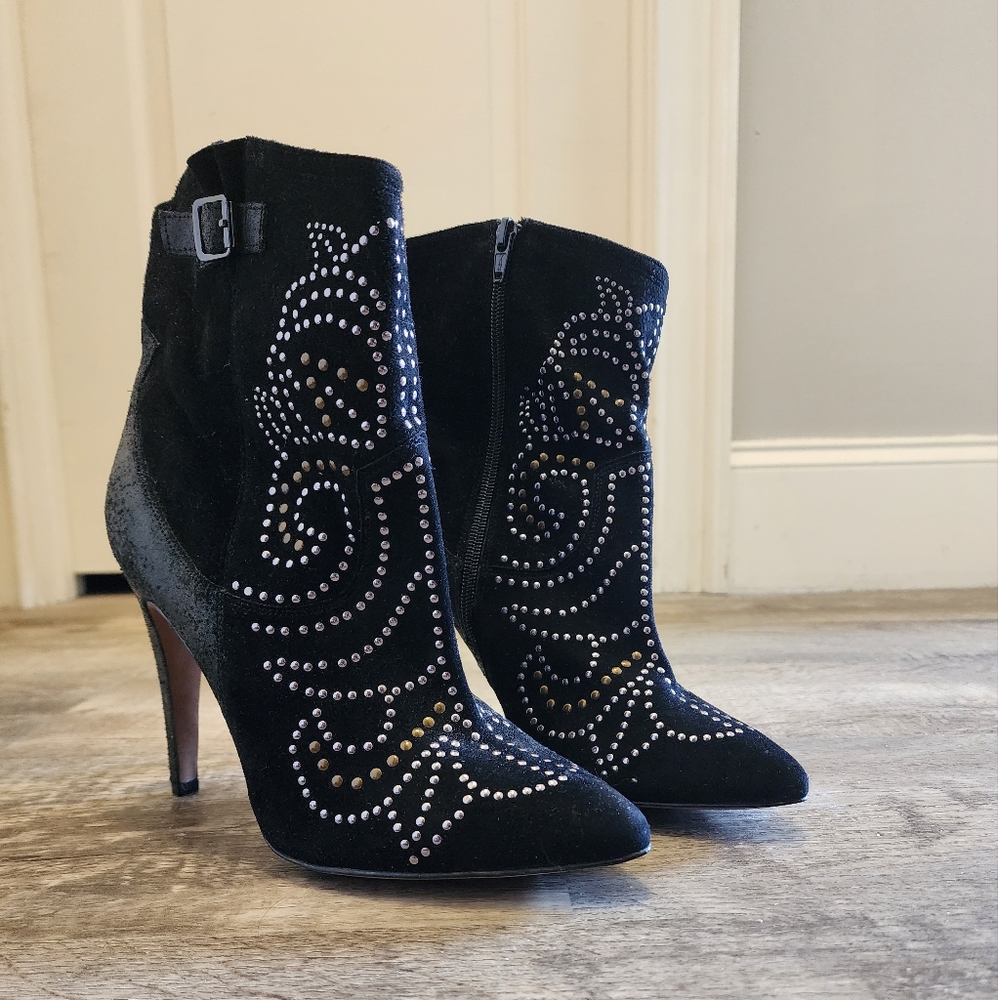 ALDO Black studded ankle bootie